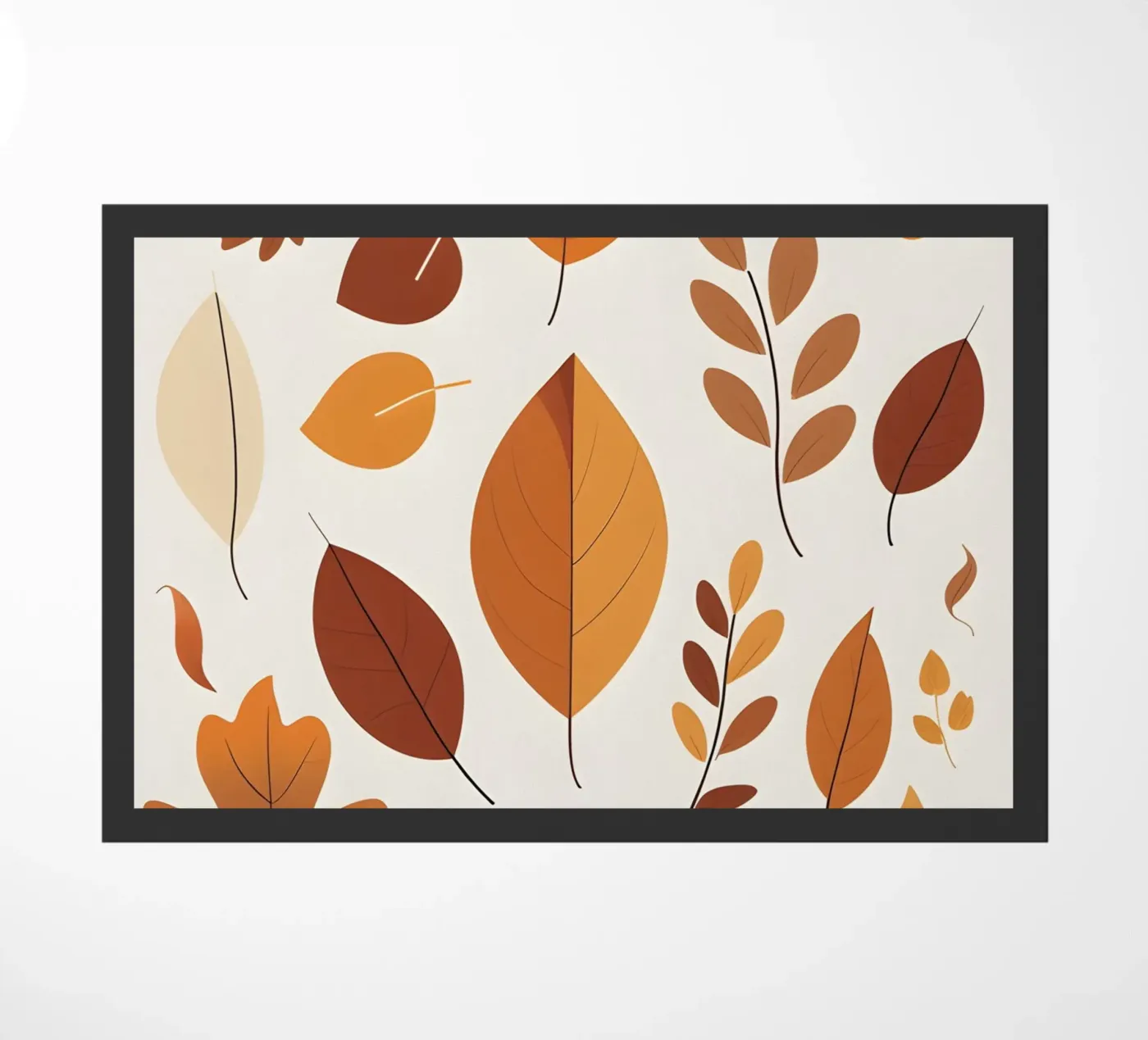 Abstracte herfst deurmat van botanical shop