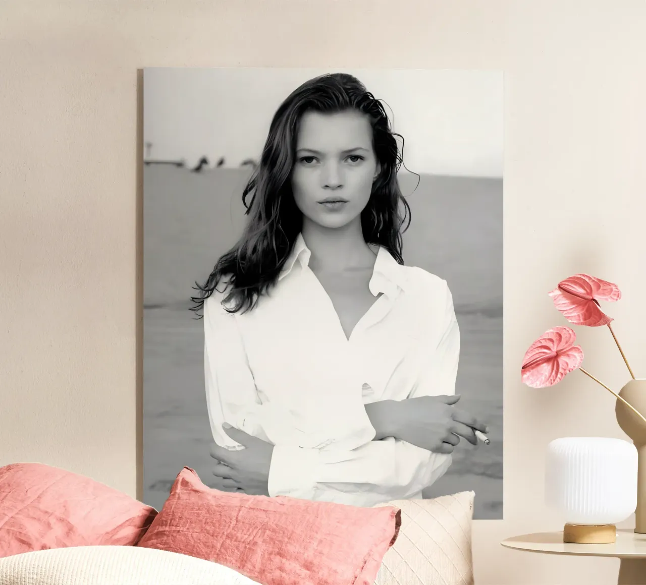 Kate Moss monocromatica plexiglass da Galery Vintage