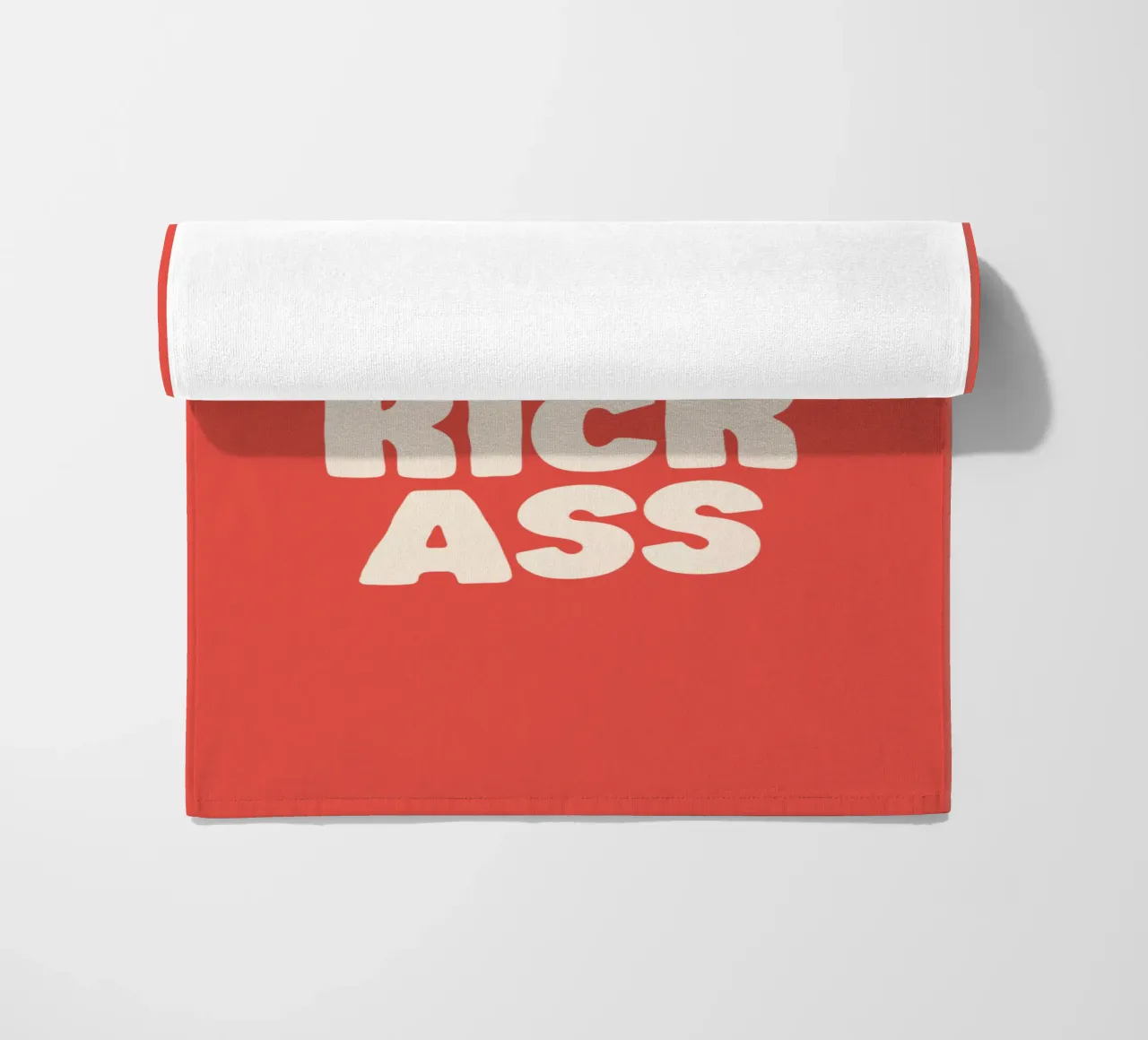 Wake Up Kick Ass Typography Design telo mare da THE MOTIVATED TYPE