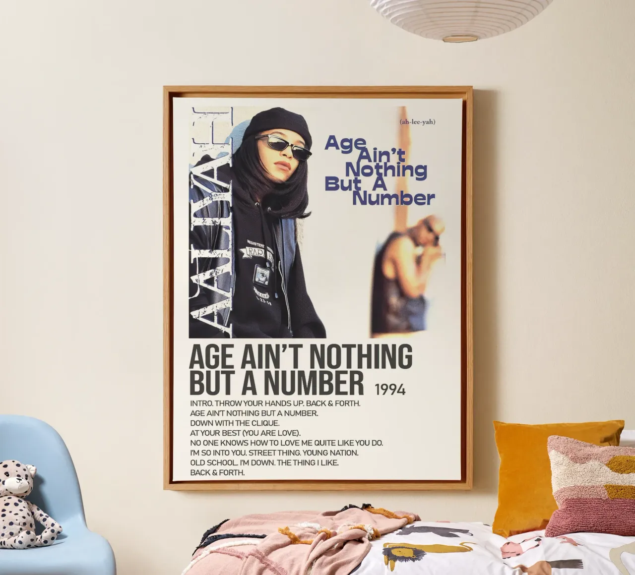 Aaliyah Age Ain't Nothing But A Number Tracklists canvas by Banda Neira