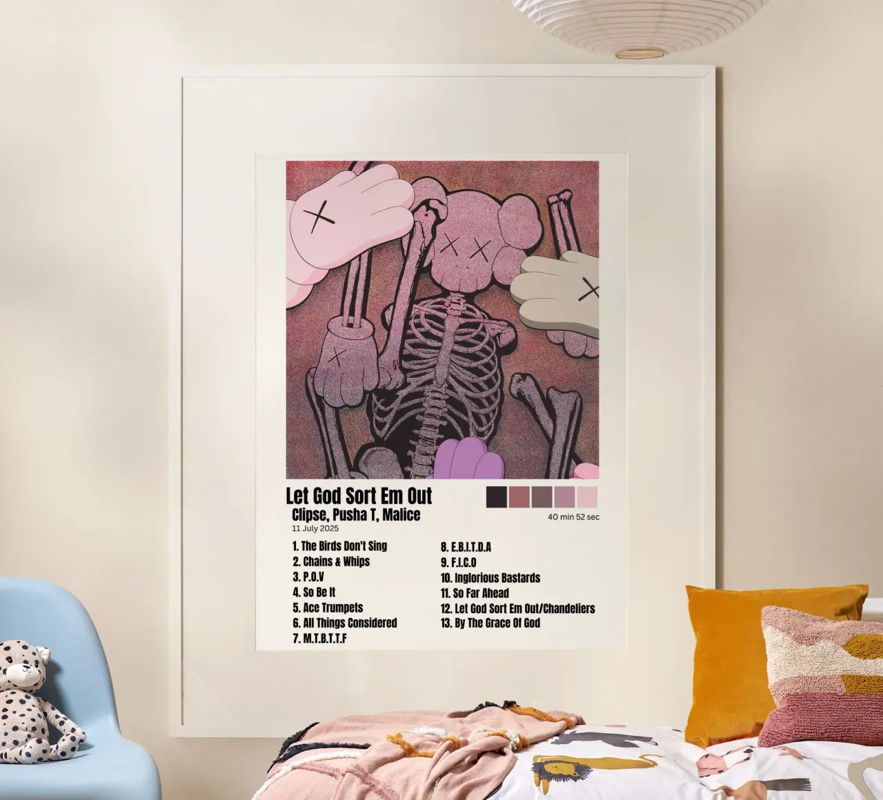 Clipse,Pusha T,Malice Let God Sort Em Out Tracklists poster da Banda Neira