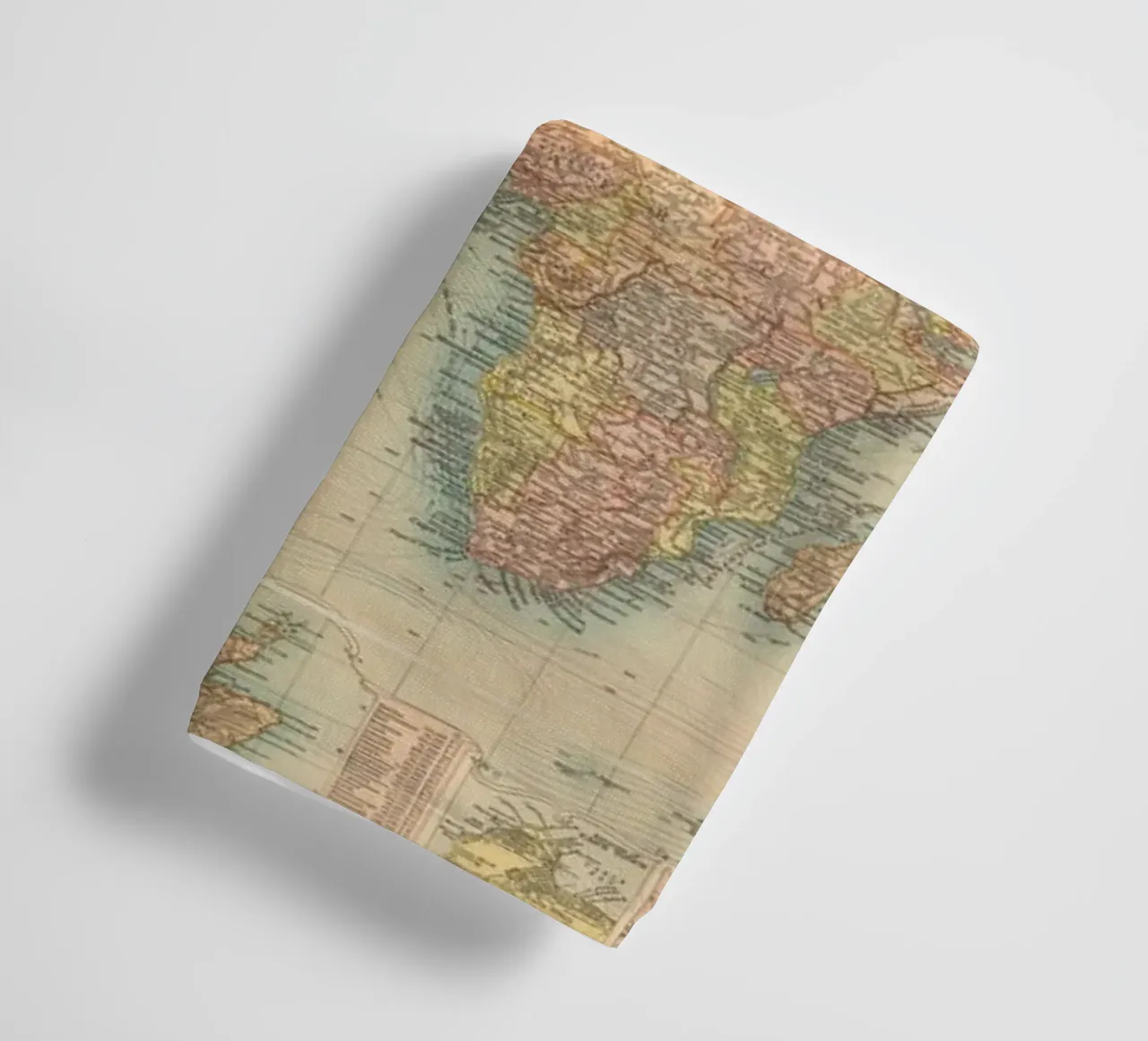 Bacon's world map created by G.W. Bacon in 1906. towel by 100 Historical Maps