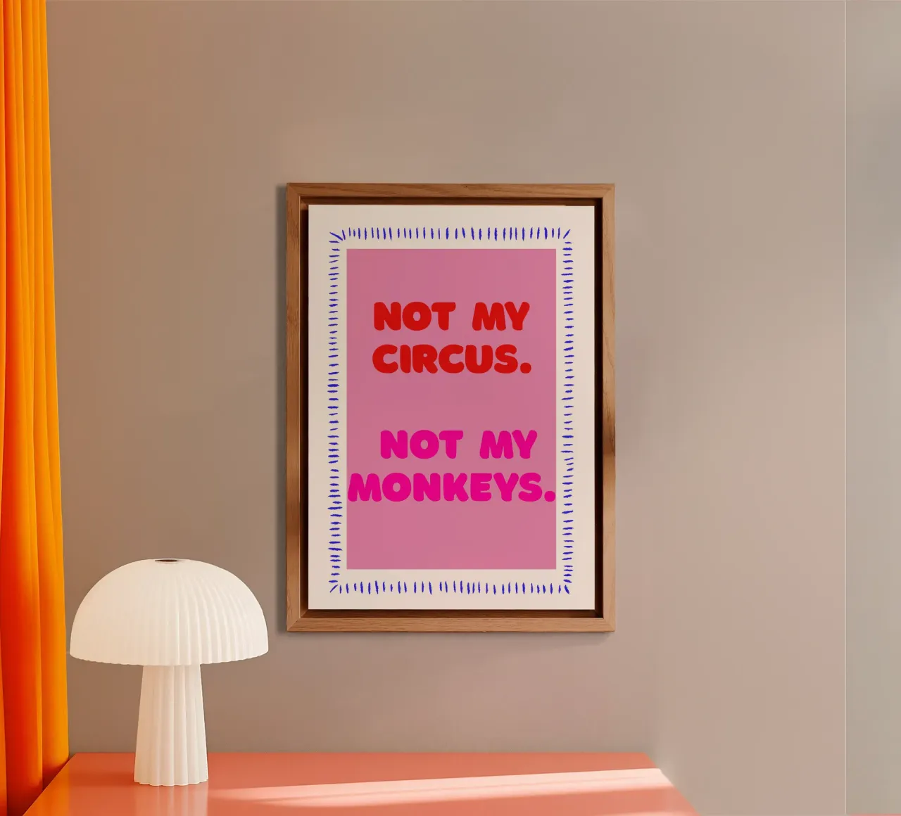 Not my business. Not my monkeys. alluminio dibond da artxpainting