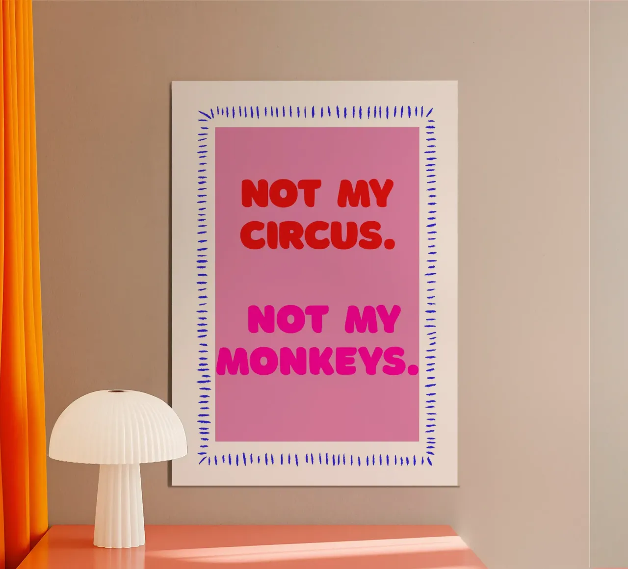 Not my business. Not my monkeys. alluminio dibond da artxpainting
