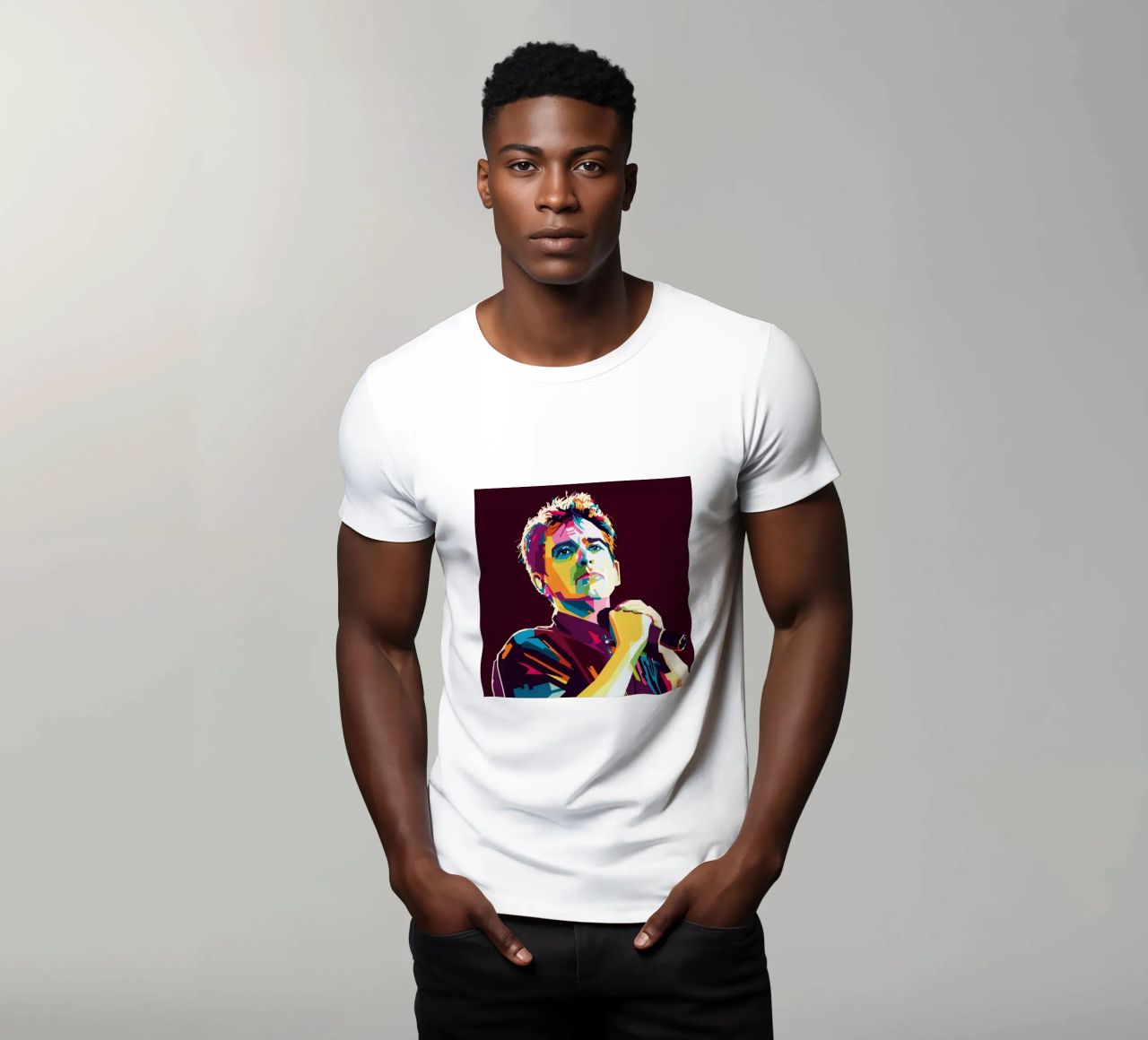 Peter Gabriel WPAP Popart t-shirt da KP Artwork