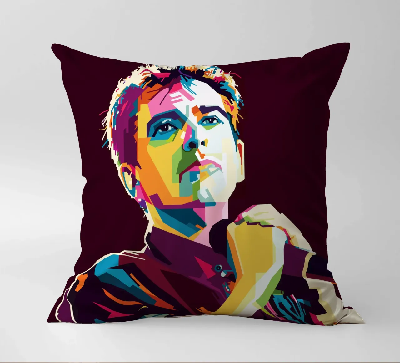 Peter Gabriel WPAP Popart Kissen von KP Artwork