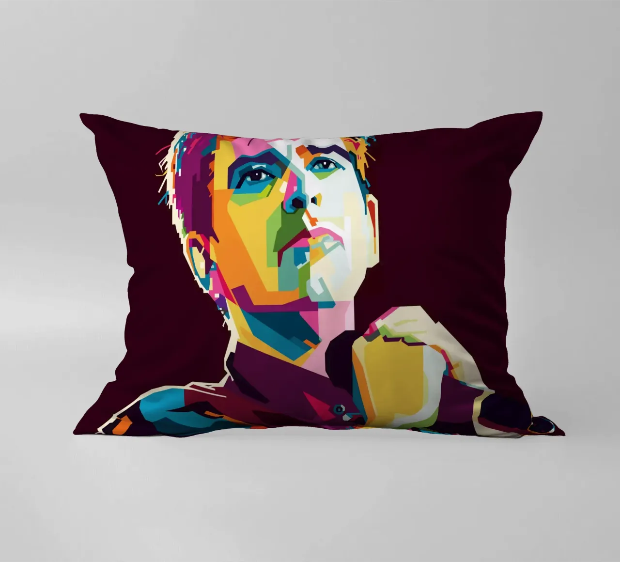 Peter Gabriel WPAP Popart Kissen von KP Artwork