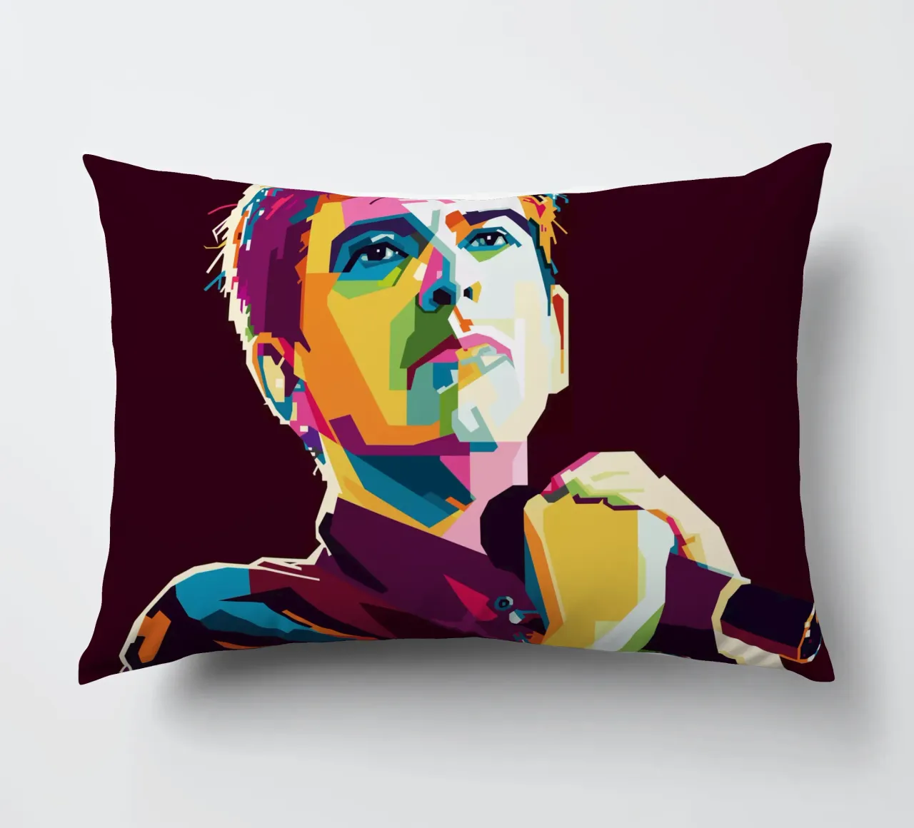 Peter Gabriel WPAP Popart Kissen von KP Artwork