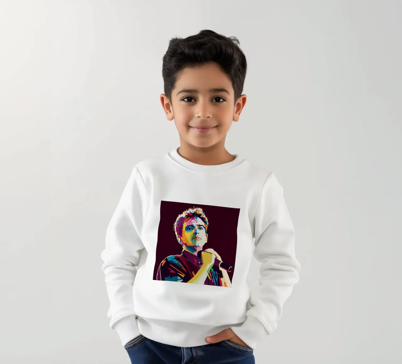 Peter Gabriel WPAP Popart felpa bambino da KP Artwork