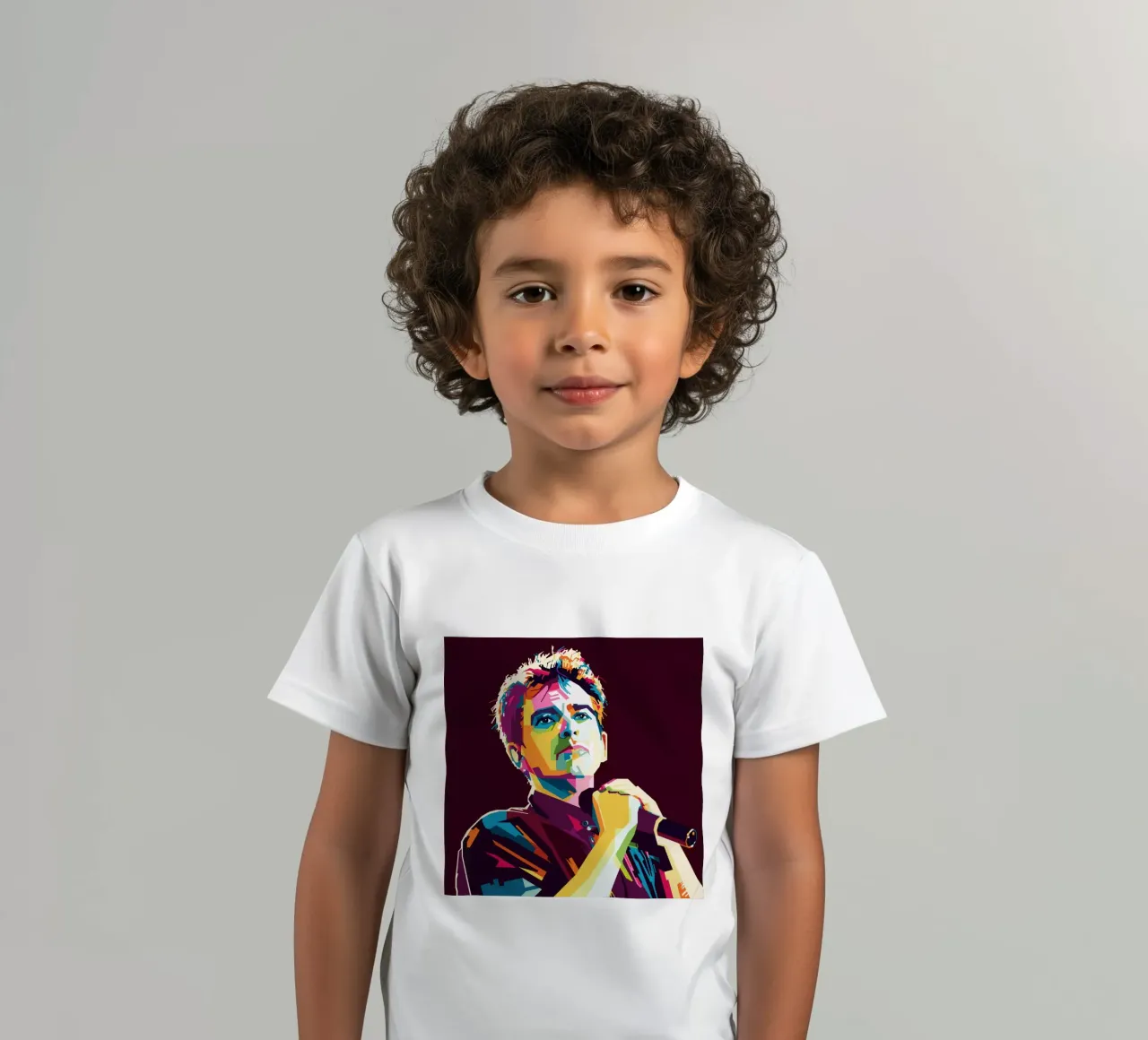 Peter Gabriel WPAP Popart t-shirt bambini da KP Artwork