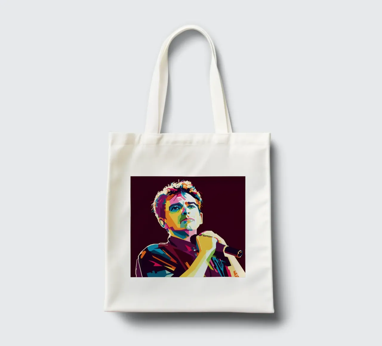 Peter Gabriel WPAP Popart borsa in juta da KP Artwork