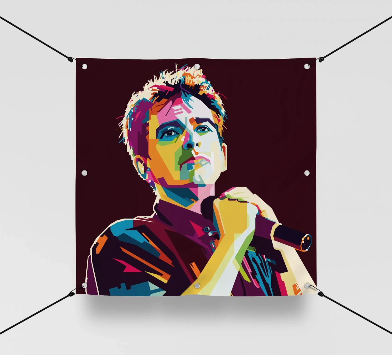 Peter Gabriel WPAP Popart telo in pvc da KP Artwork