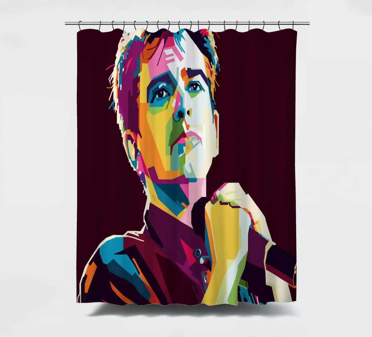 Peter Gabriel WPAP Popart tenda da doccia da KP Artwork