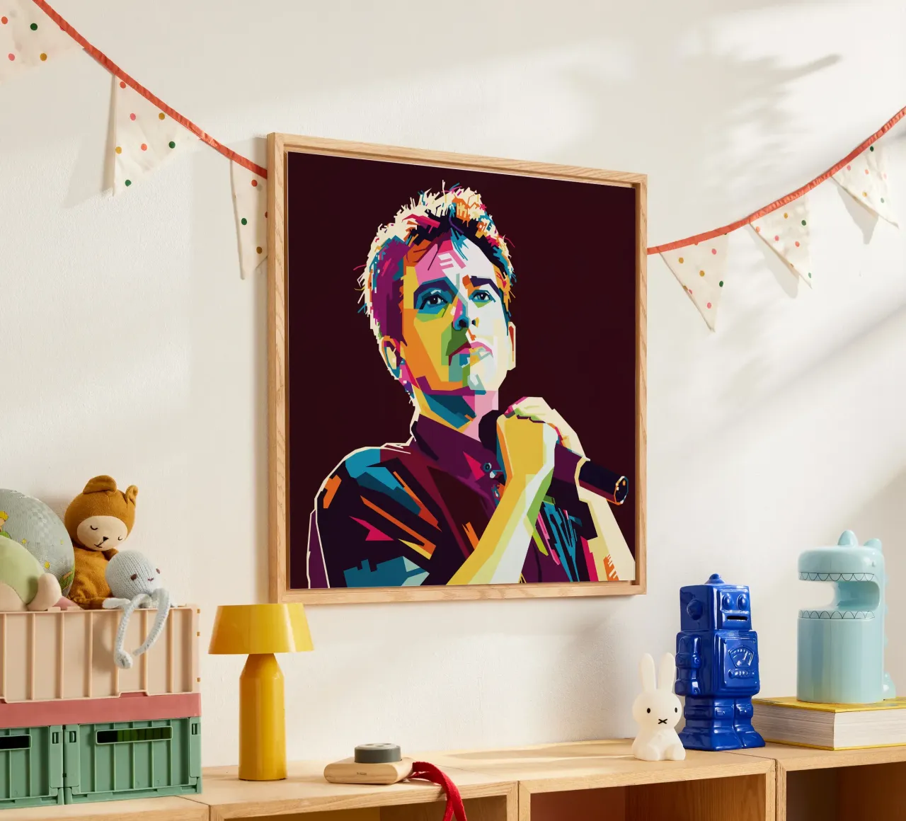 Peter Gabriel WPAP Popart metacrilato de KP Artwork