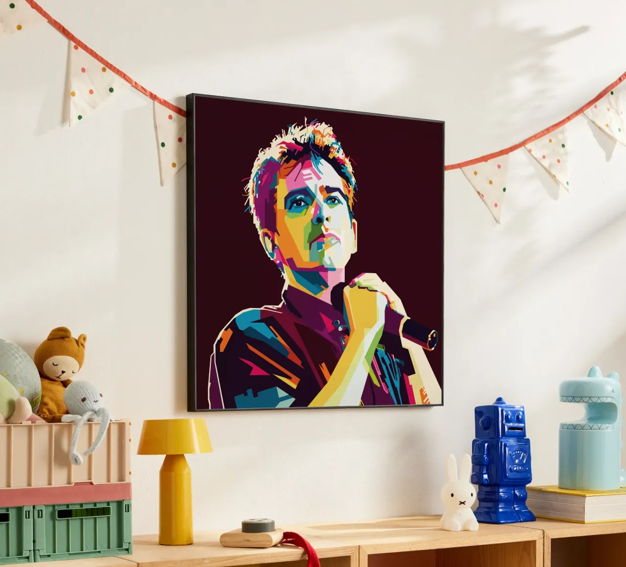 Peter Gabriel WPAP Popart pannello forex da KP Artwork