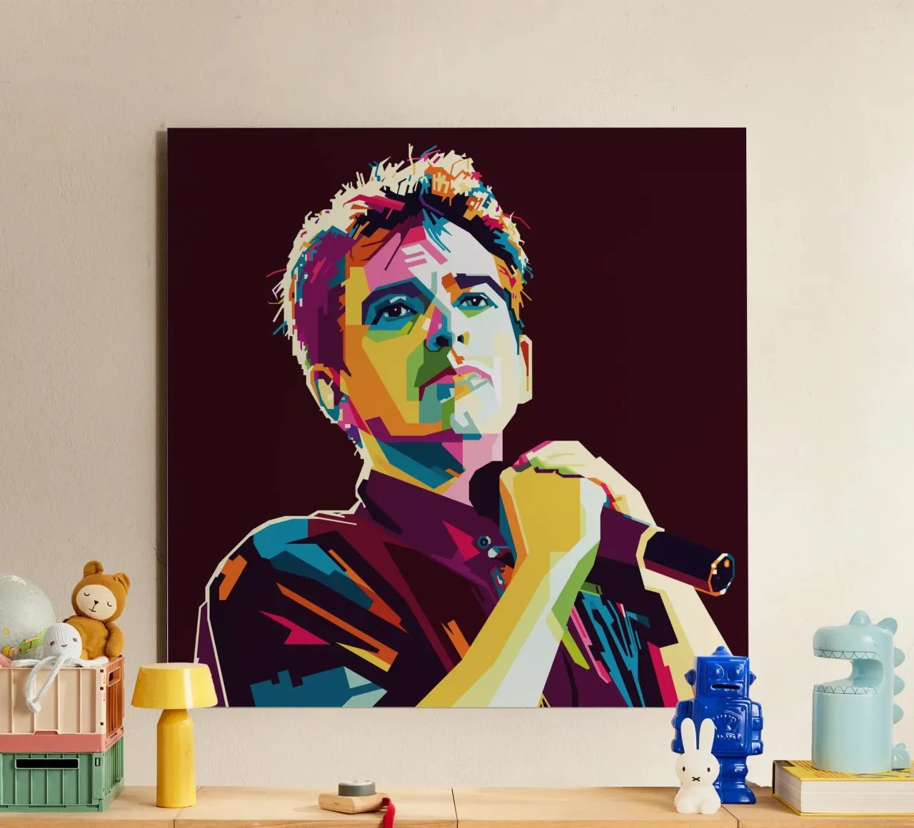 Peter Gabriel WPAP Popart pannello forex da KP Artwork