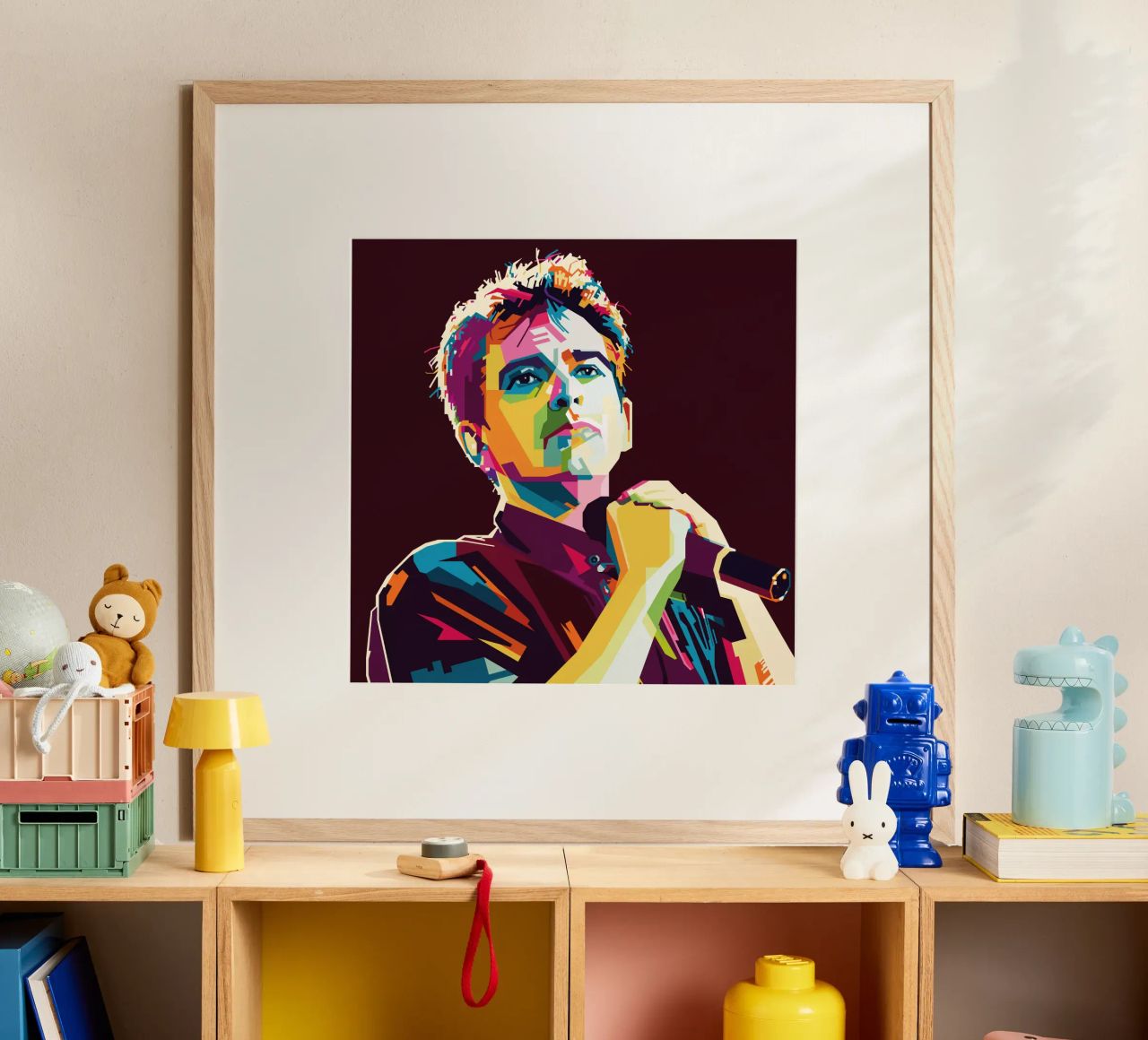 Peter Gabriel WPAP Popart carta hahnemühle da KP Artwork