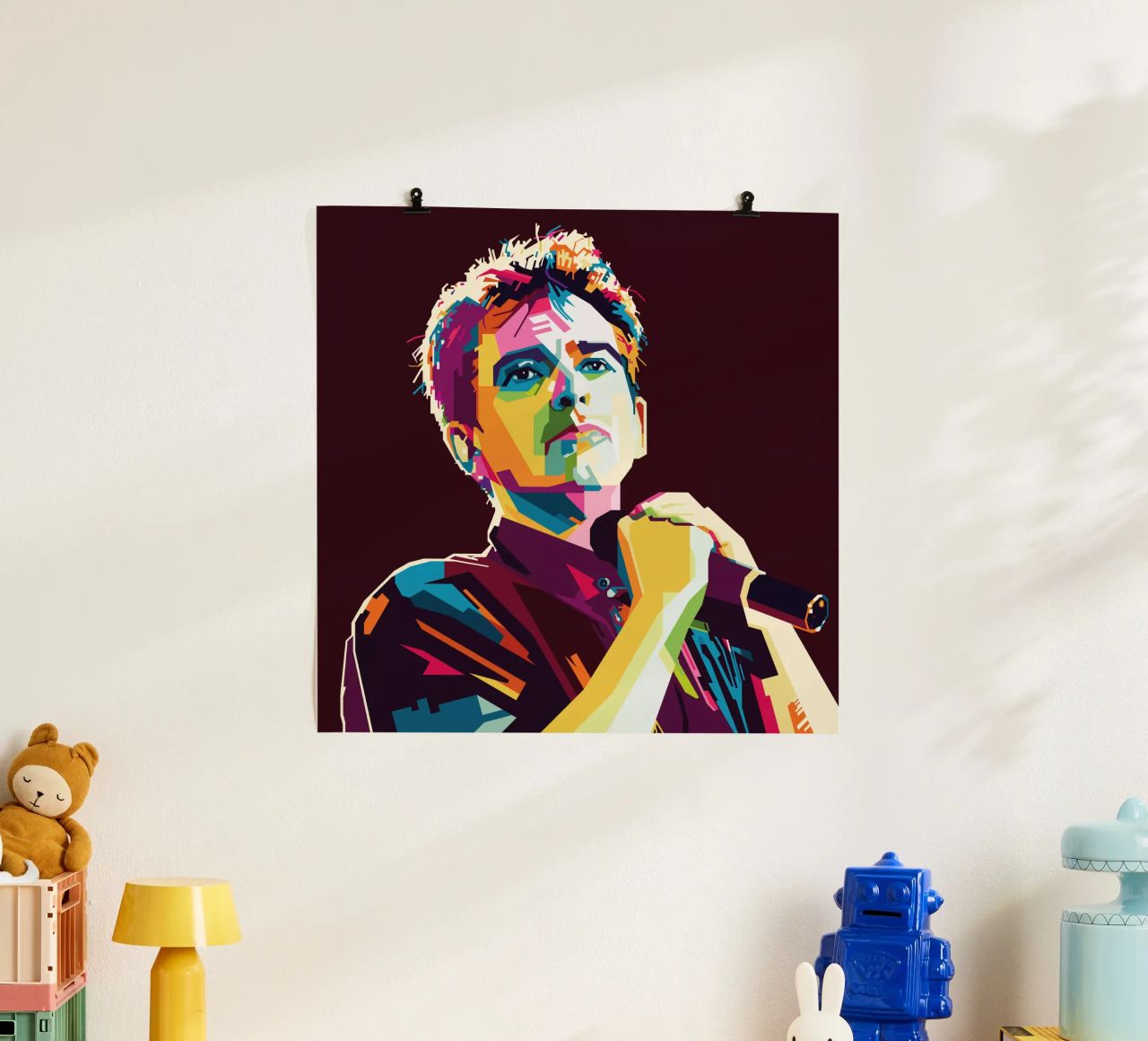 Peter Gabriel WPAP Popart carta hahnemühle da KP Artwork