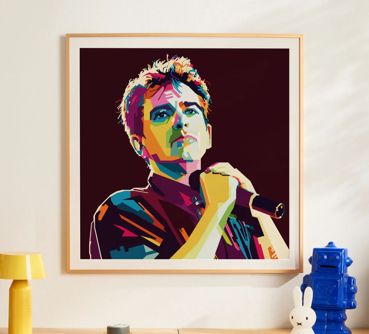 Peter Gabriel WPAP Popart carta hahnemühle da KP Artwork
