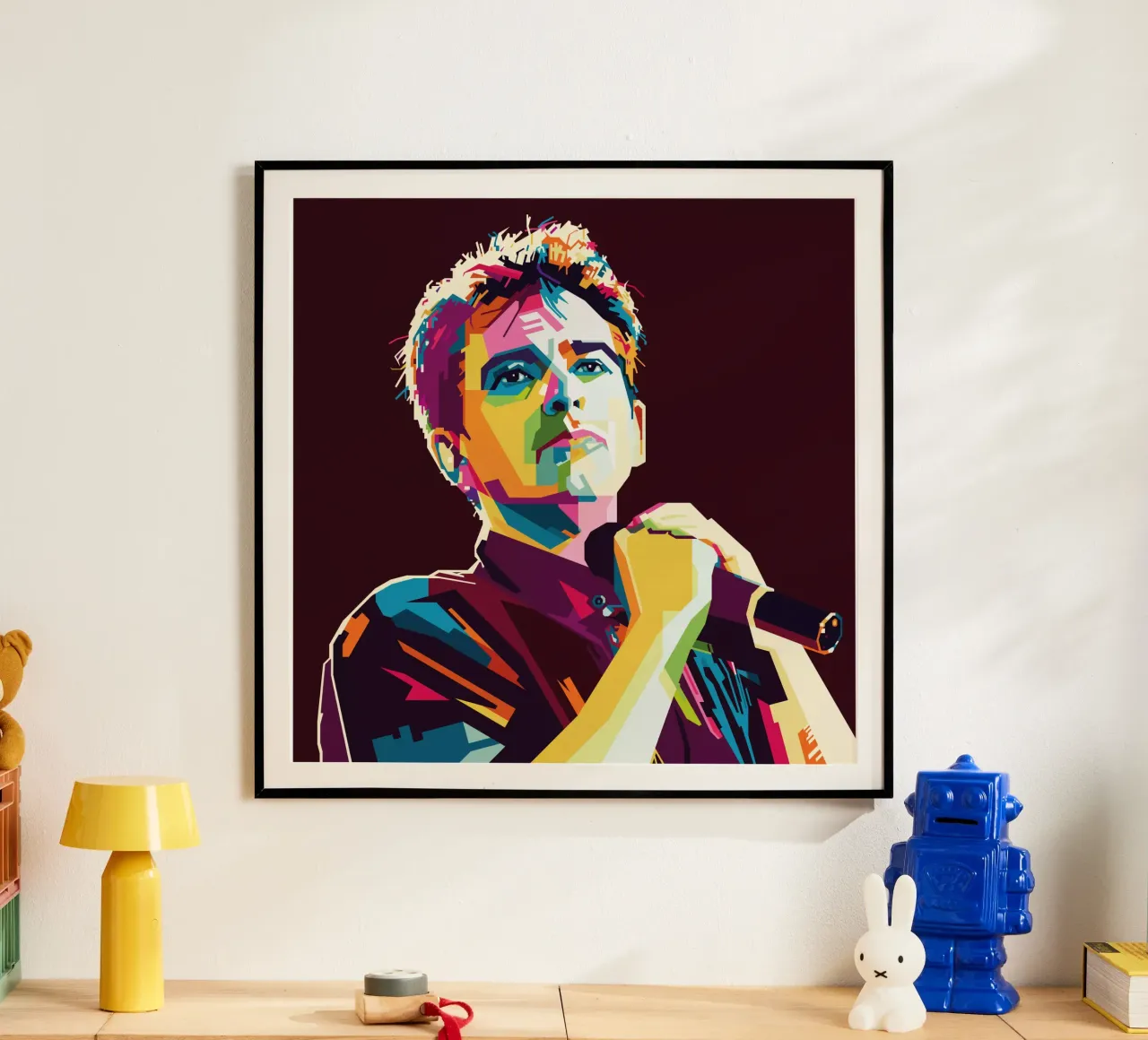 Peter Gabriel WPAP Popart carta hahnemühle da KP Artwork
