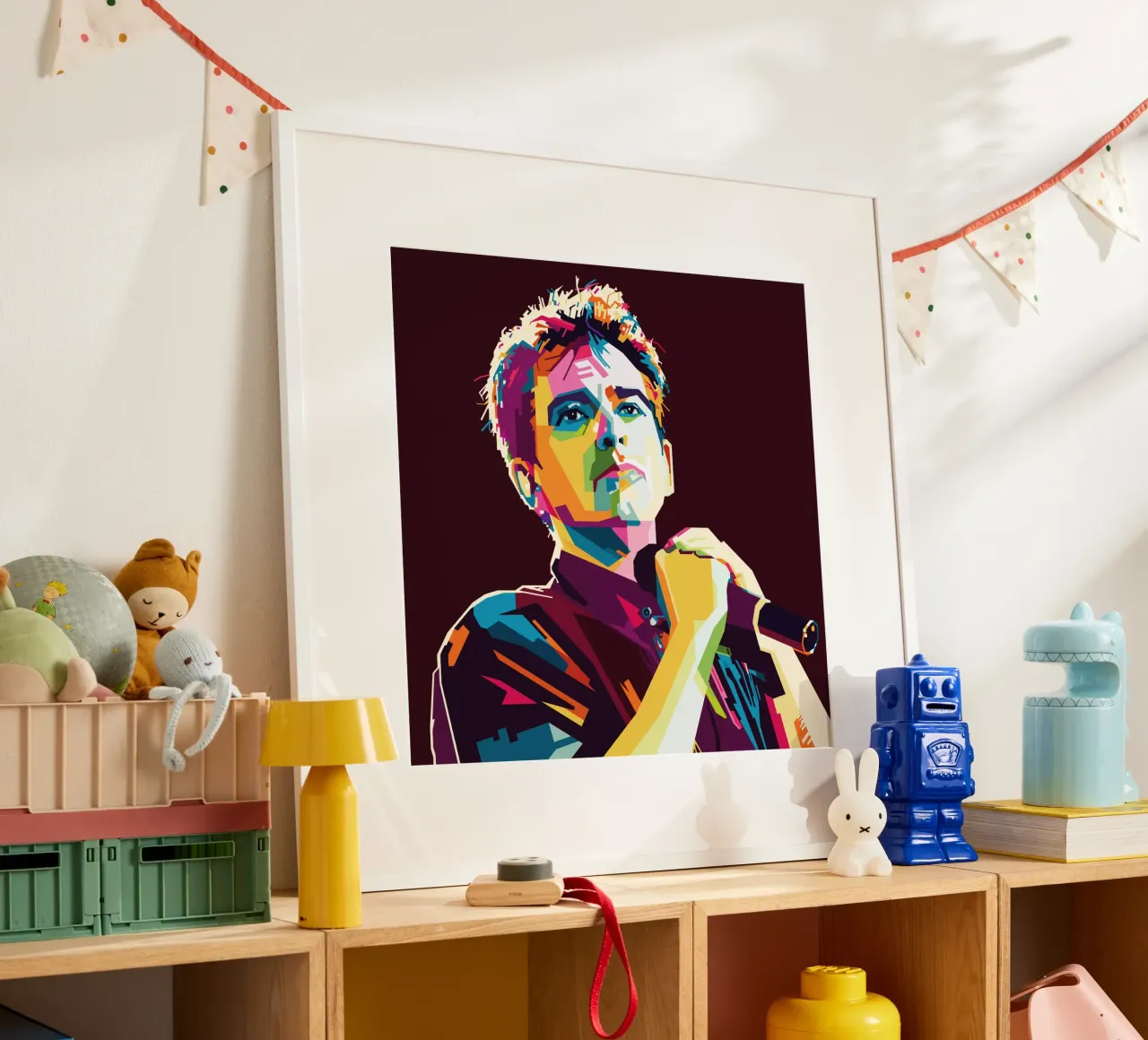 Peter Gabriel WPAP Popart carta hahnemühle da KP Artwork