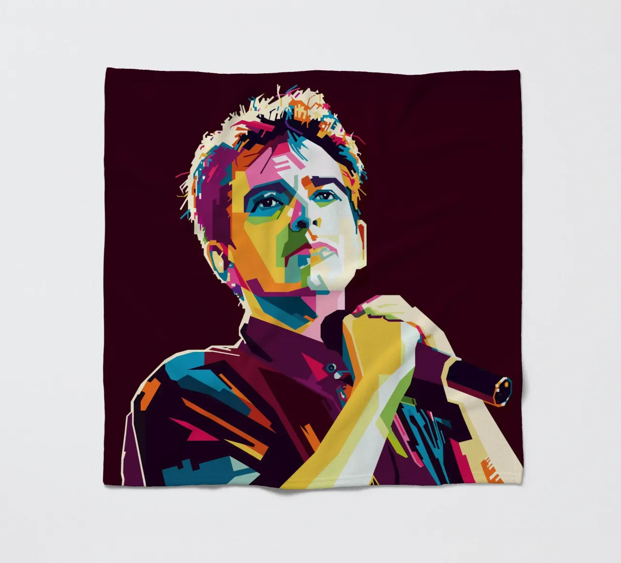 Peter Gabriel WPAP Popart coperta in pile da KP Artwork