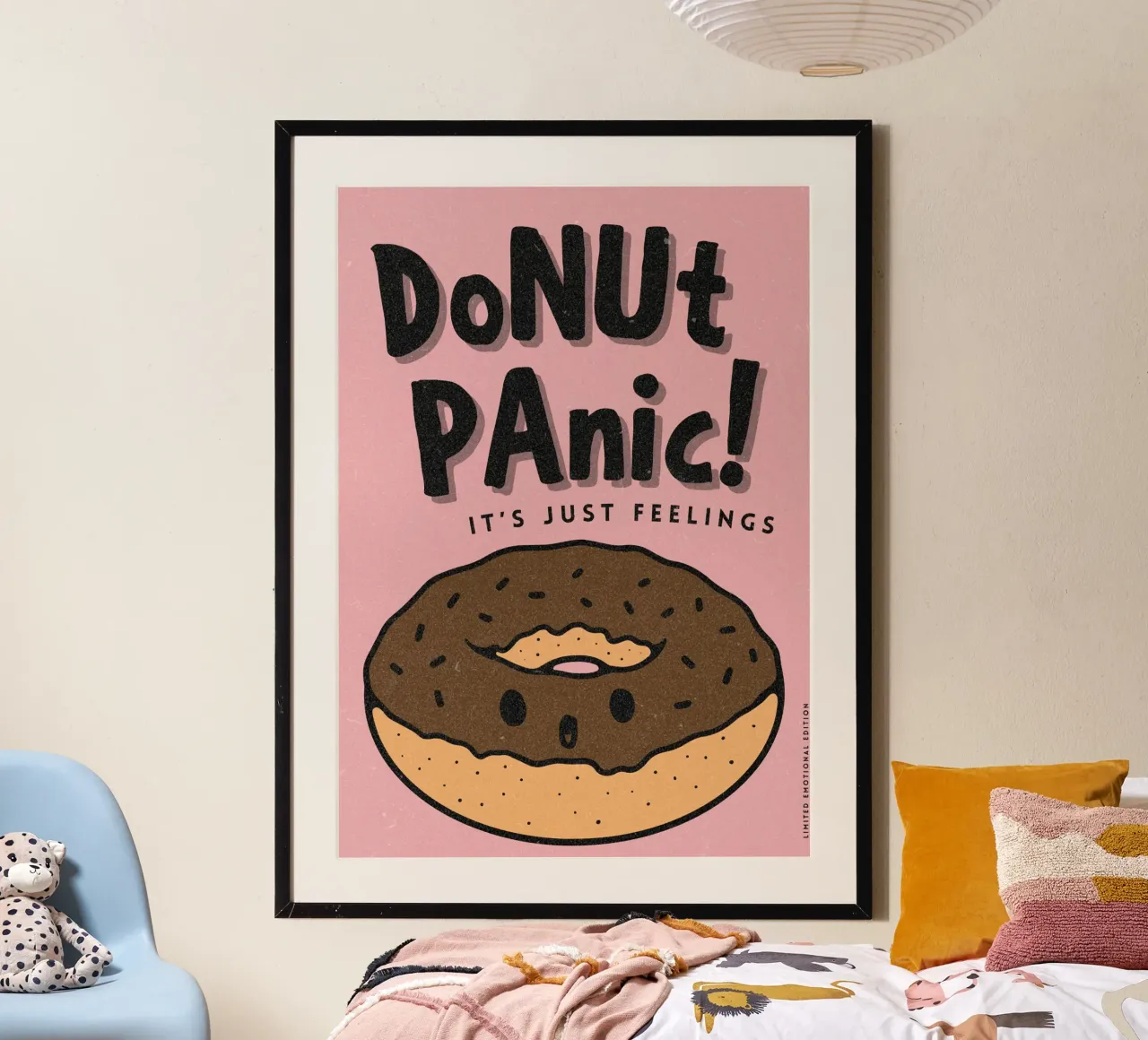 Donut Panic! poster van PurePeachArt