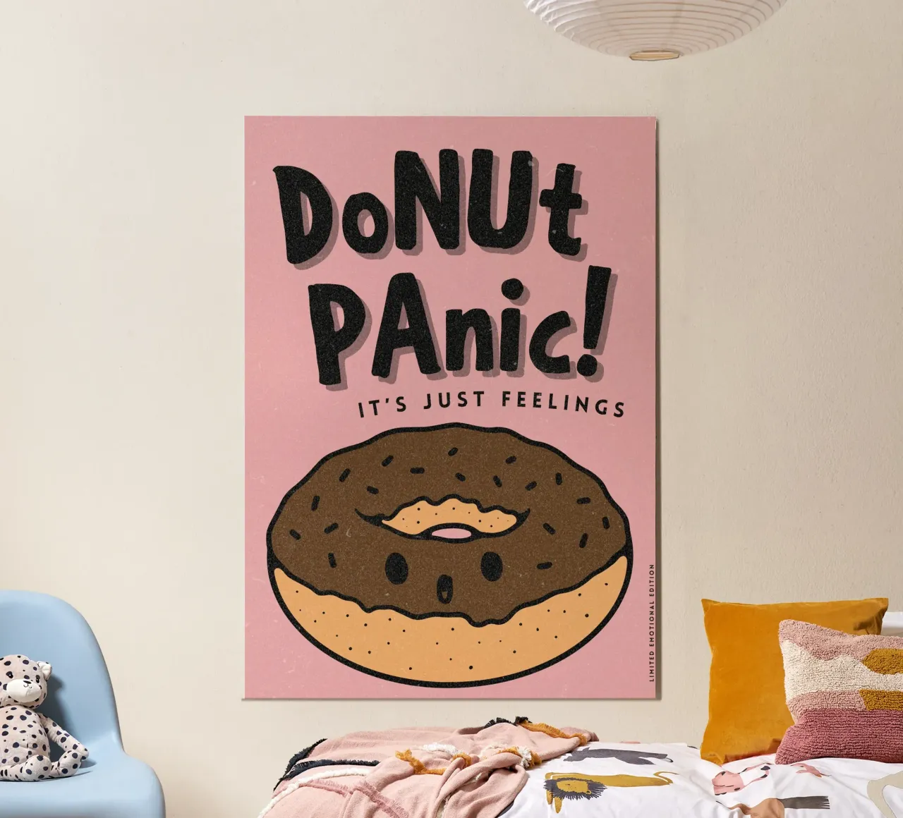 Donut Panic! poster van PurePeachArt