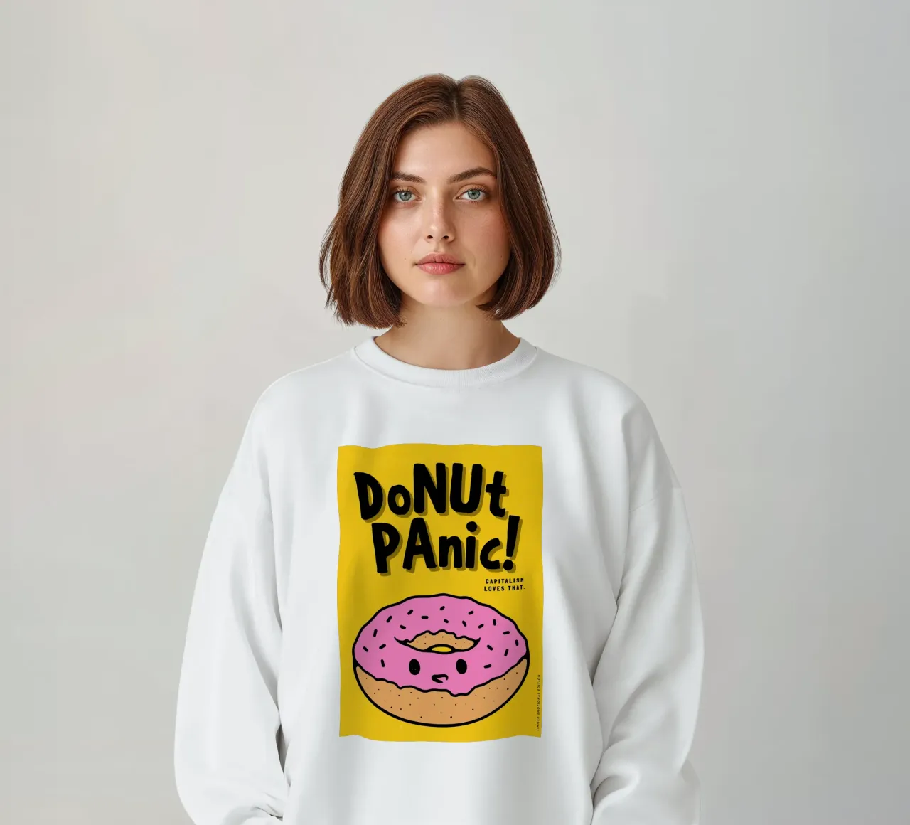 Donut Panic! felpa da PurePeachArt
