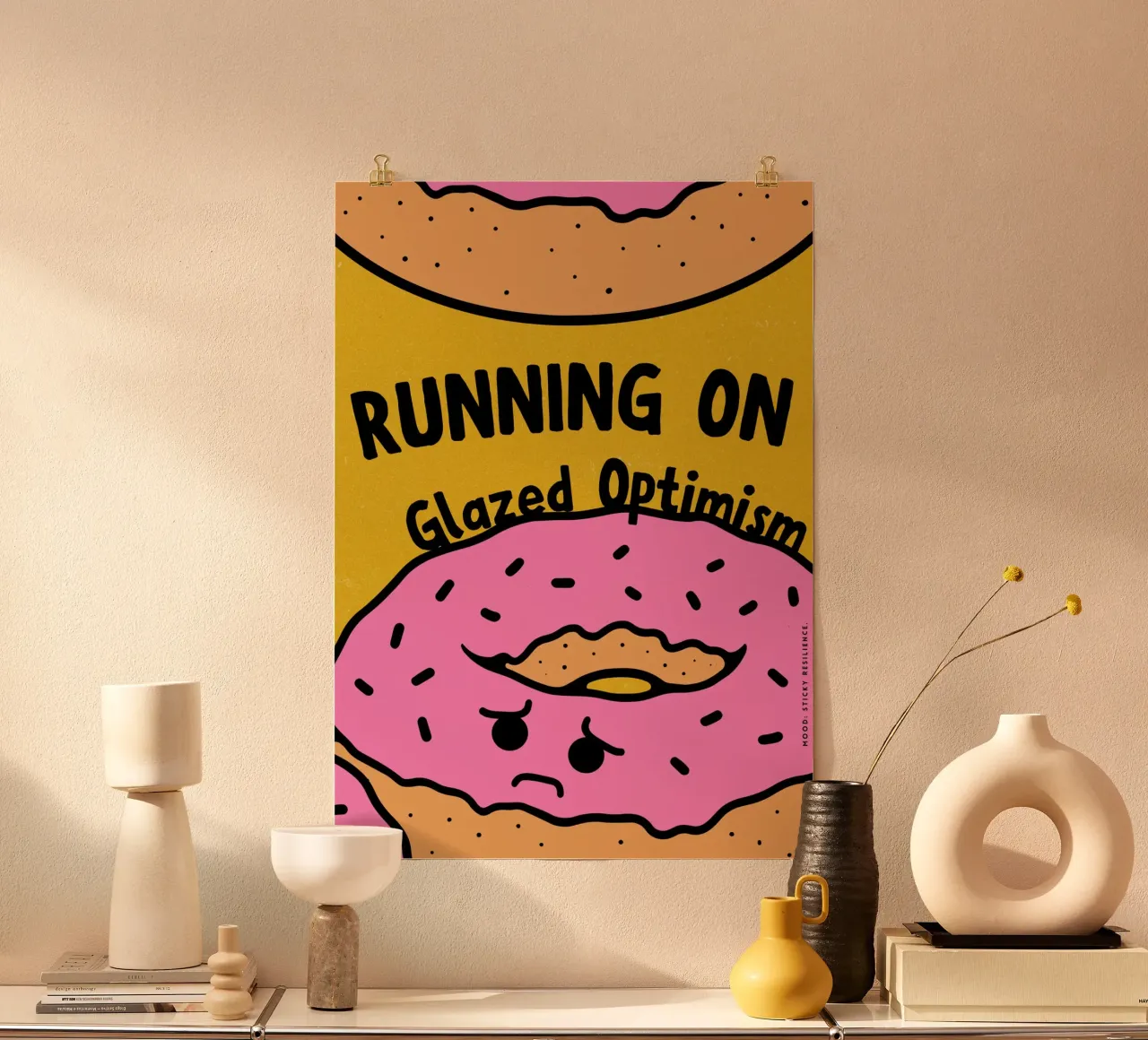 Running on Glazed Optimism poster da PurePeachArt