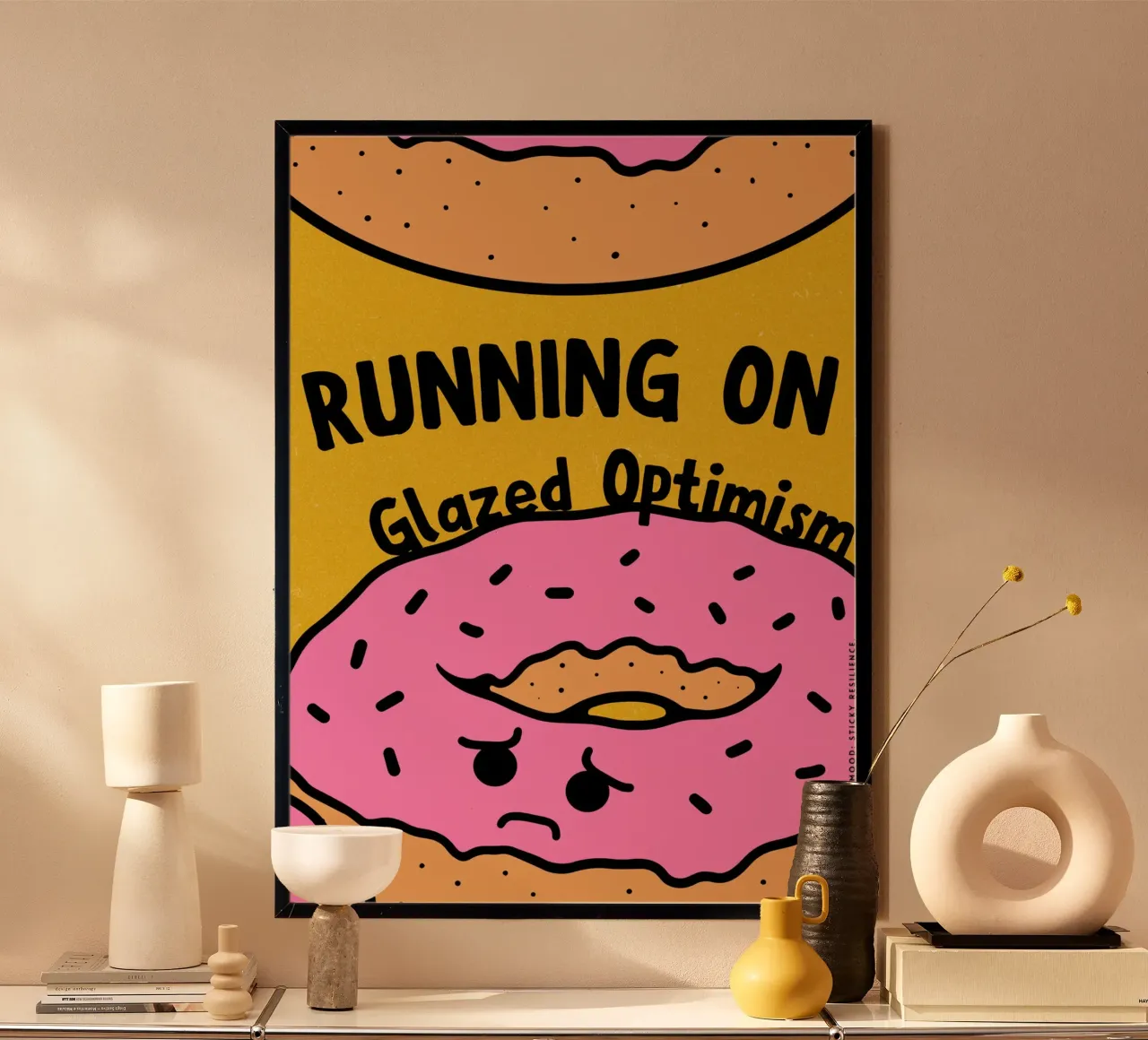 Running on Glazed Optimism poster da PurePeachArt