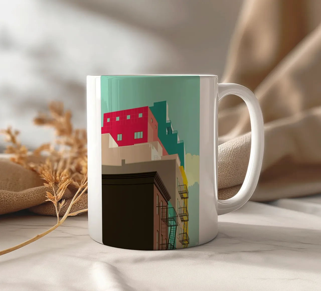 Lower East Side New York City tazza in ceramica da Remko Heemskerk