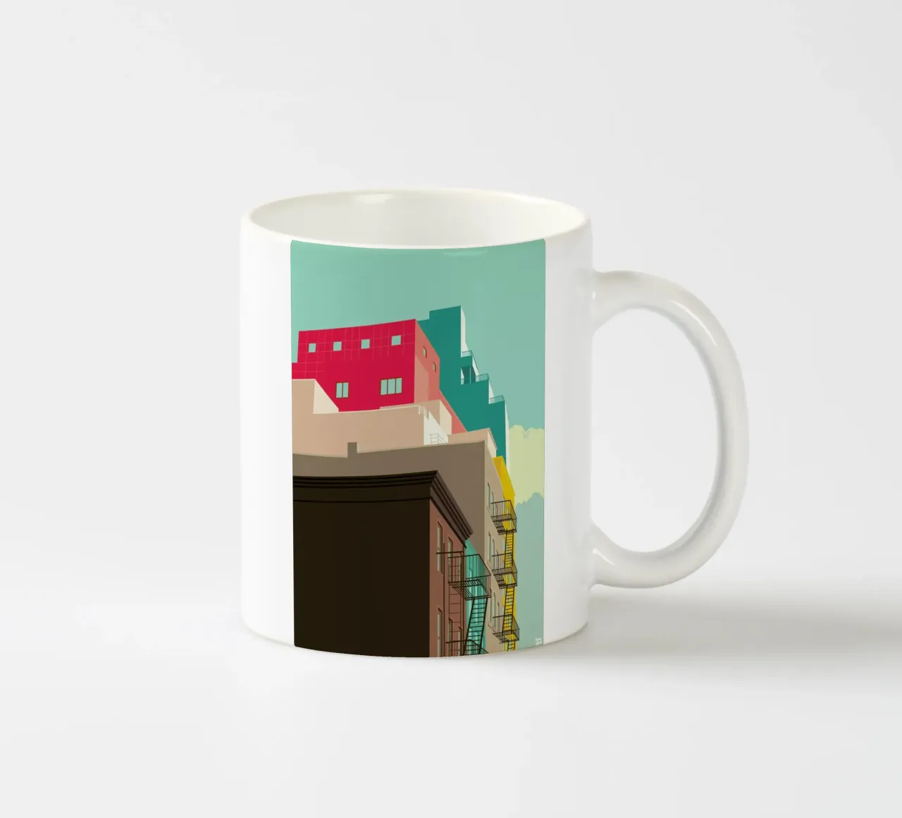 Lower East Side New York City tazza in ceramica da Remko Heemskerk
