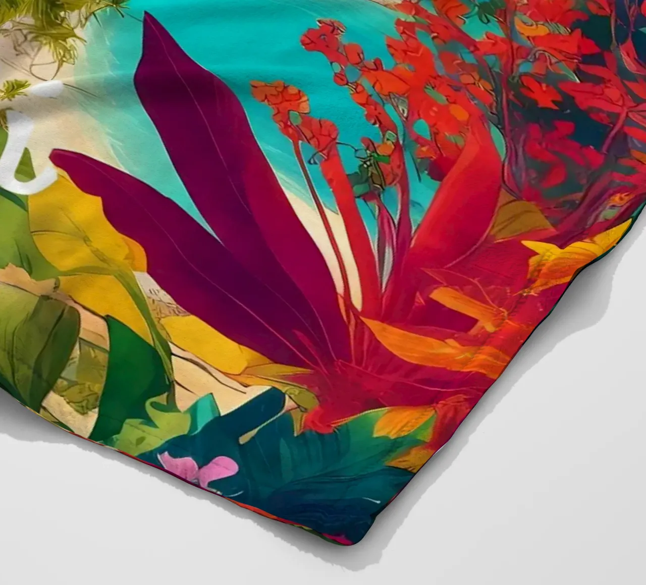 Fiji Tropical Paradise Scene coperta in pile da Charnwood Prints