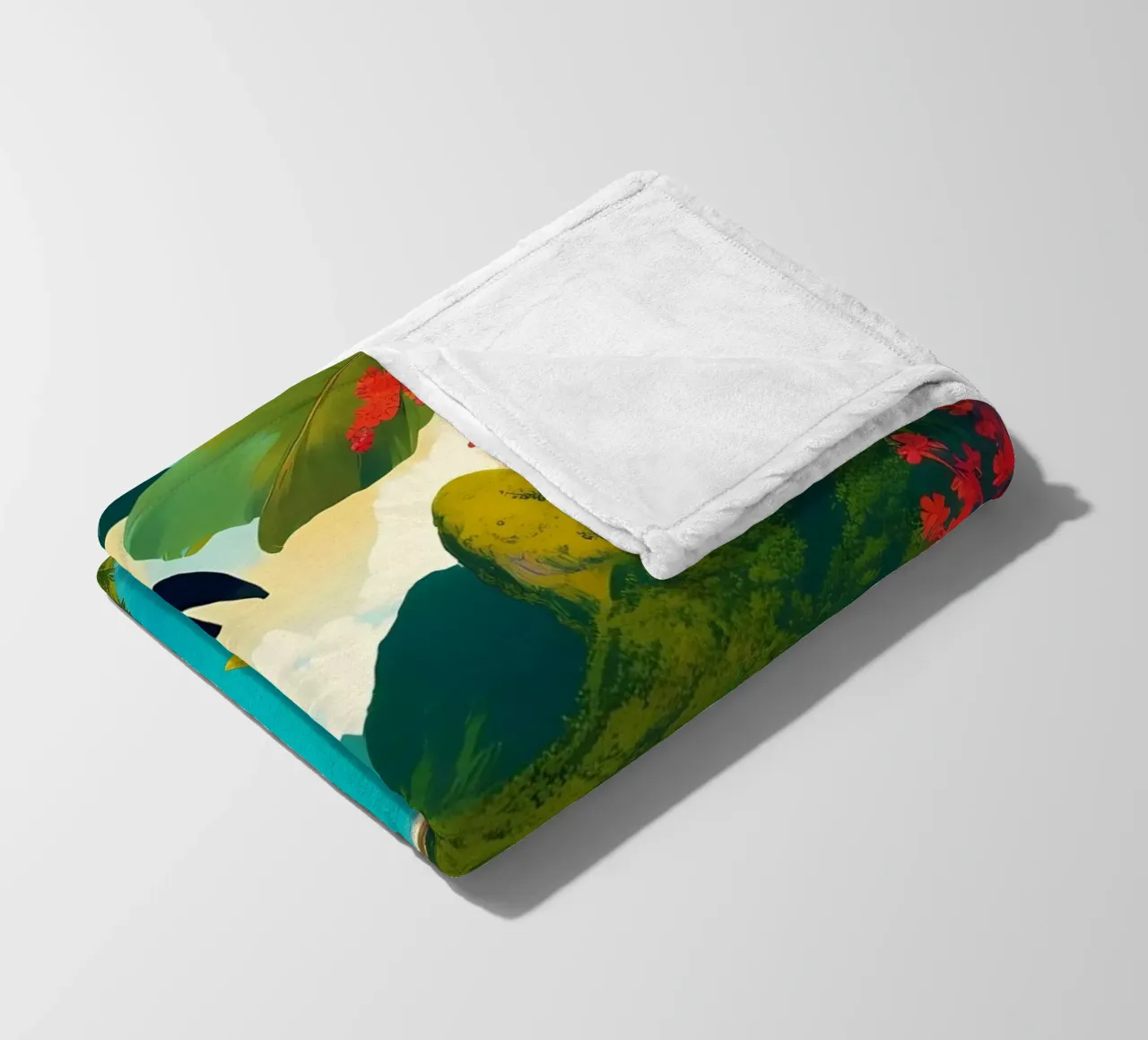 Fiji Tropical Paradise Scene coperta in pile da Charnwood Prints