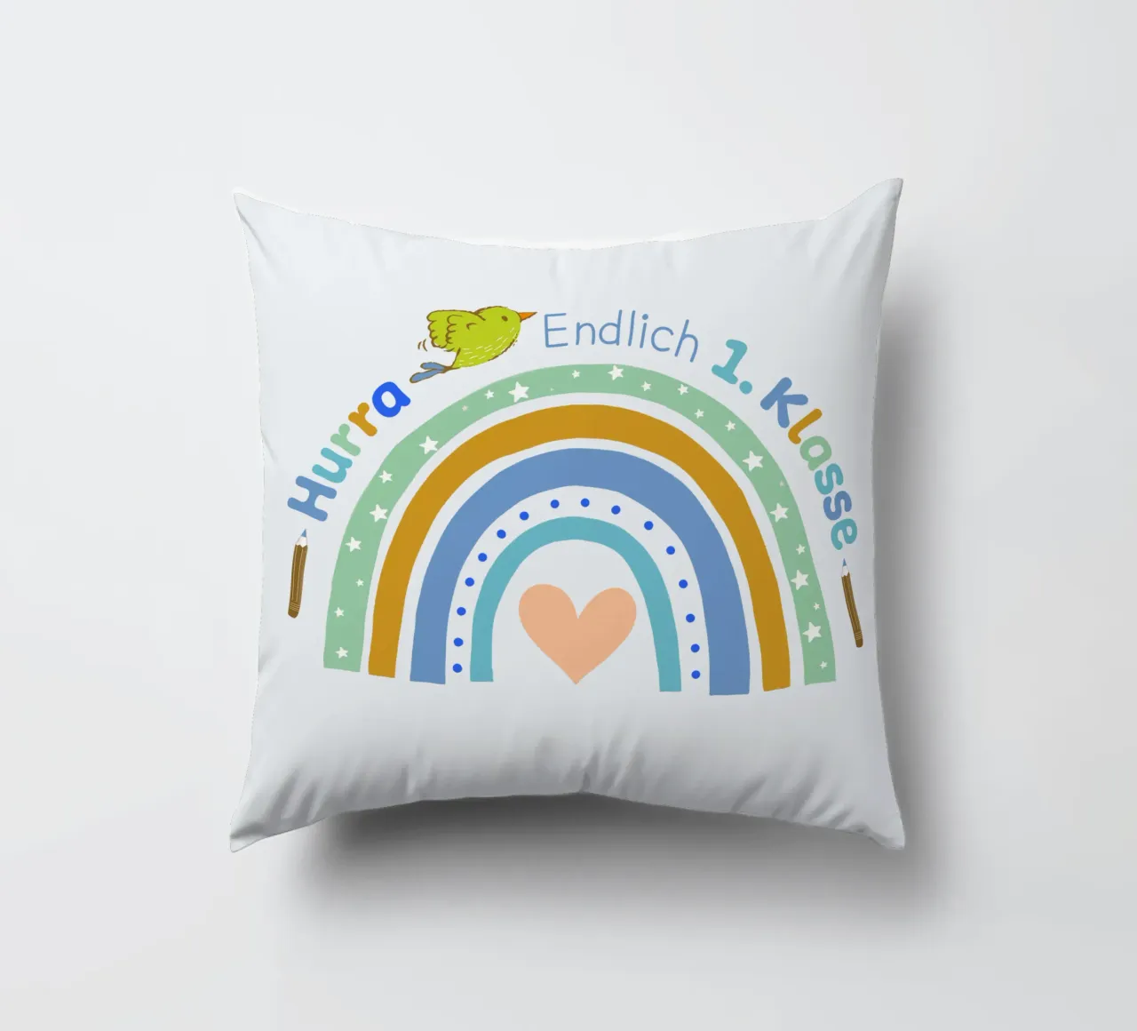 Hooray. I'm finally going to first class. decorative cushion by CalliLetters