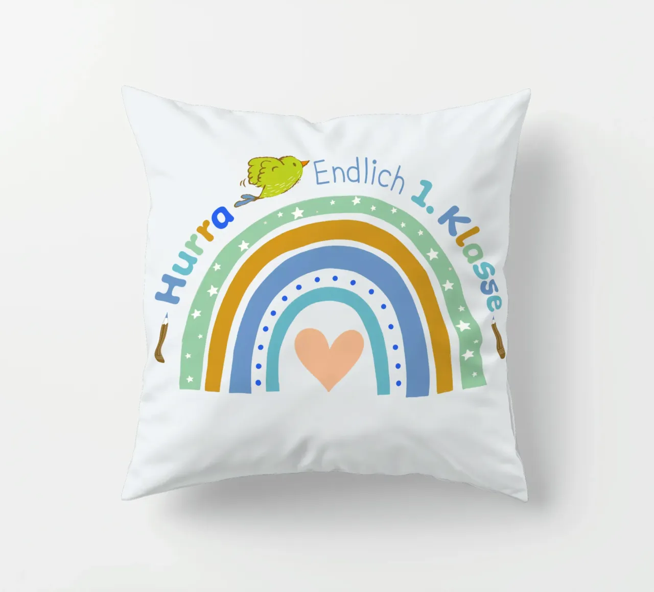 Hooray. I'm finally going to first class. decorative cushion by CalliLetters