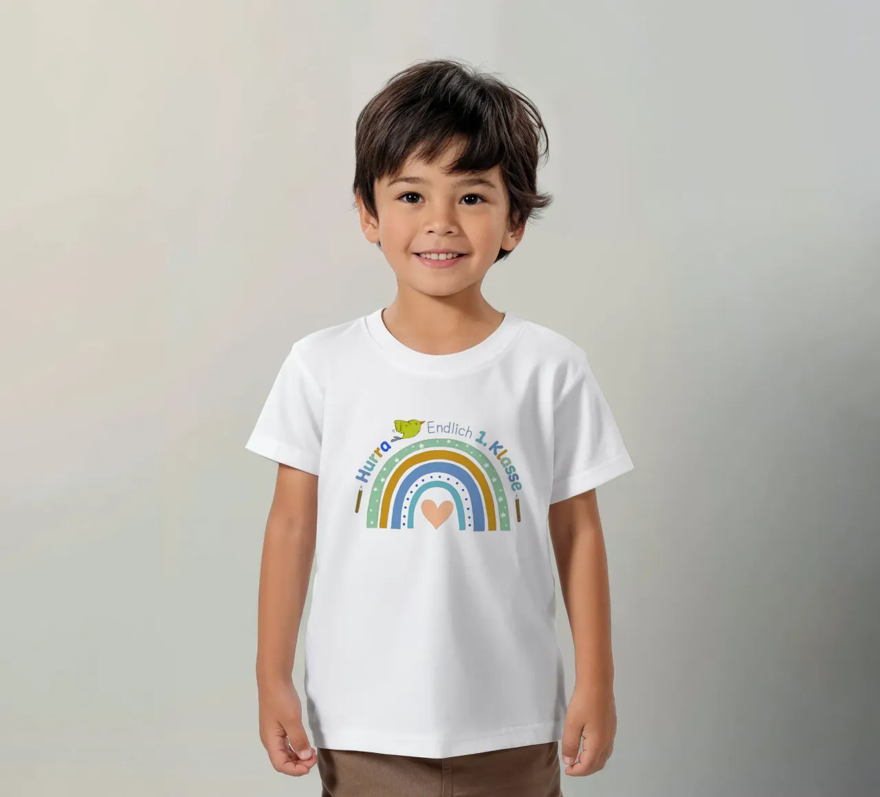 Hooray. I'm finally going to first class. kids t-shirt by CalliLetters