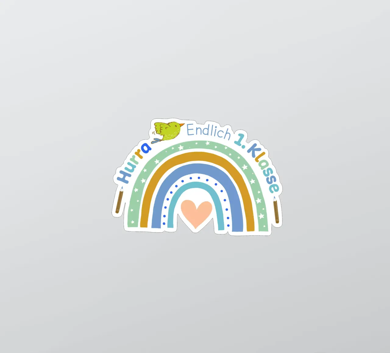 Hooray. I'm finally going to first class. sticker by CalliLetters