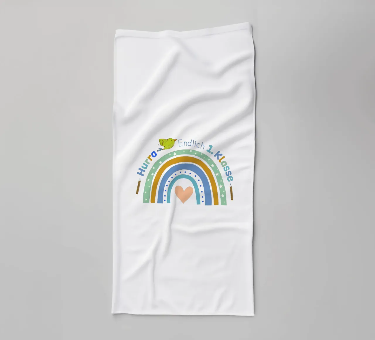 Hooray. I'm finally going to first class. towel by CalliLetters