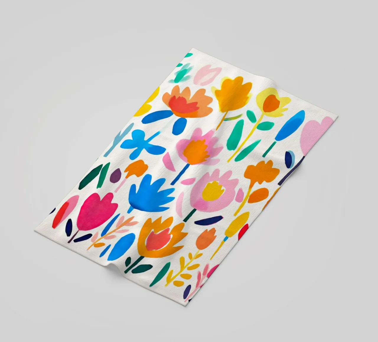 Giardino fiorito multicolore Groovy Matisse telo mare da Andrea Haase Modern Home