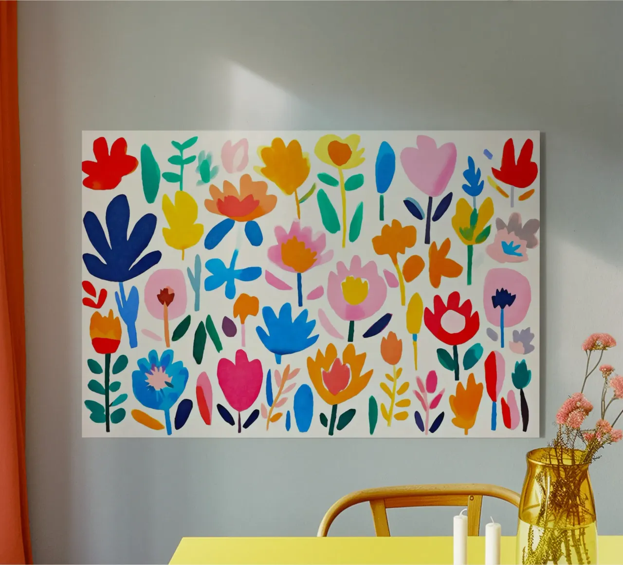 Jardín de flores multicolor Groovy Matisse metacrilato de Andrea Haase Modern Home