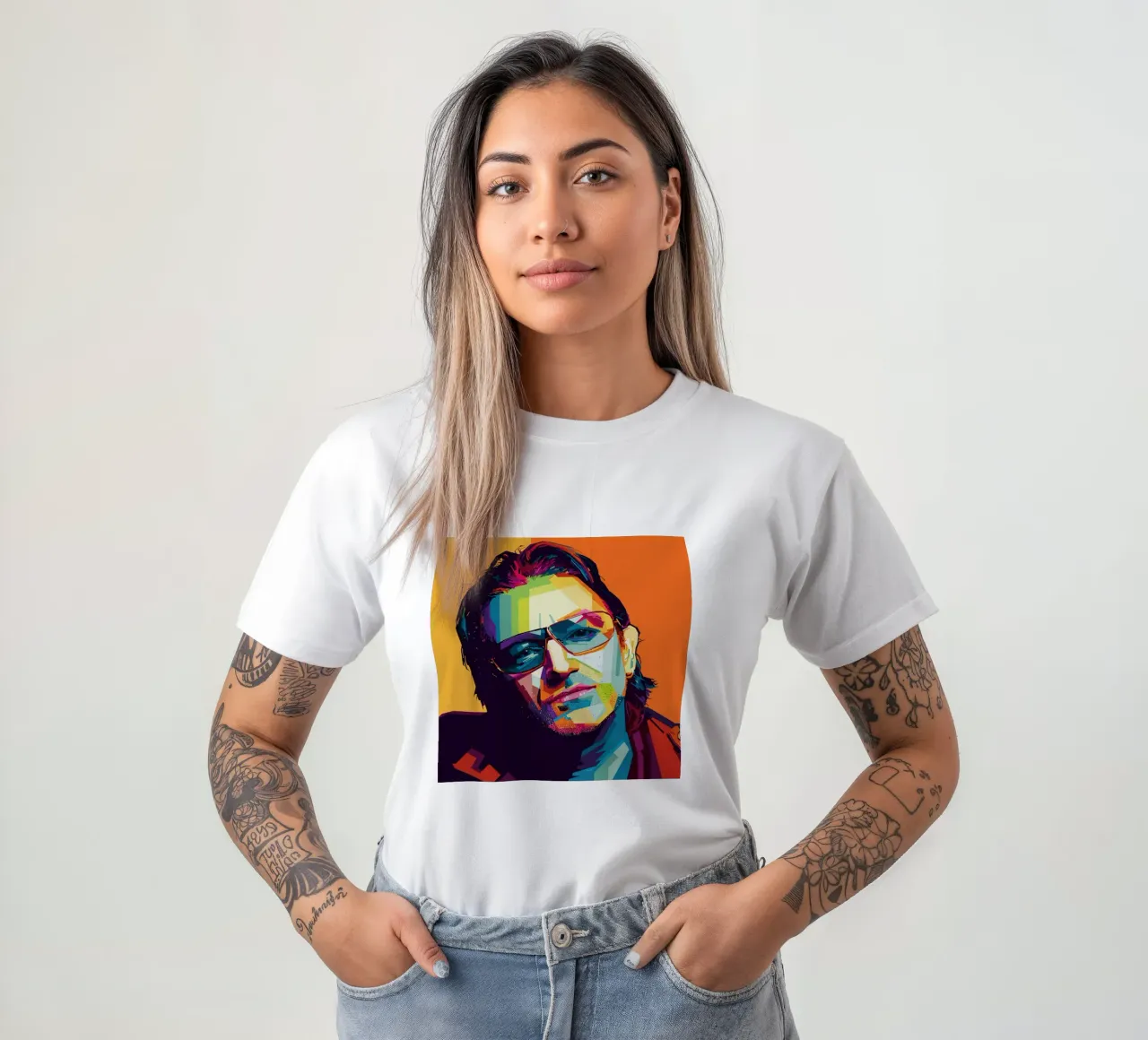 Paul David Hewson WPAP camiseta de KP Artwork
