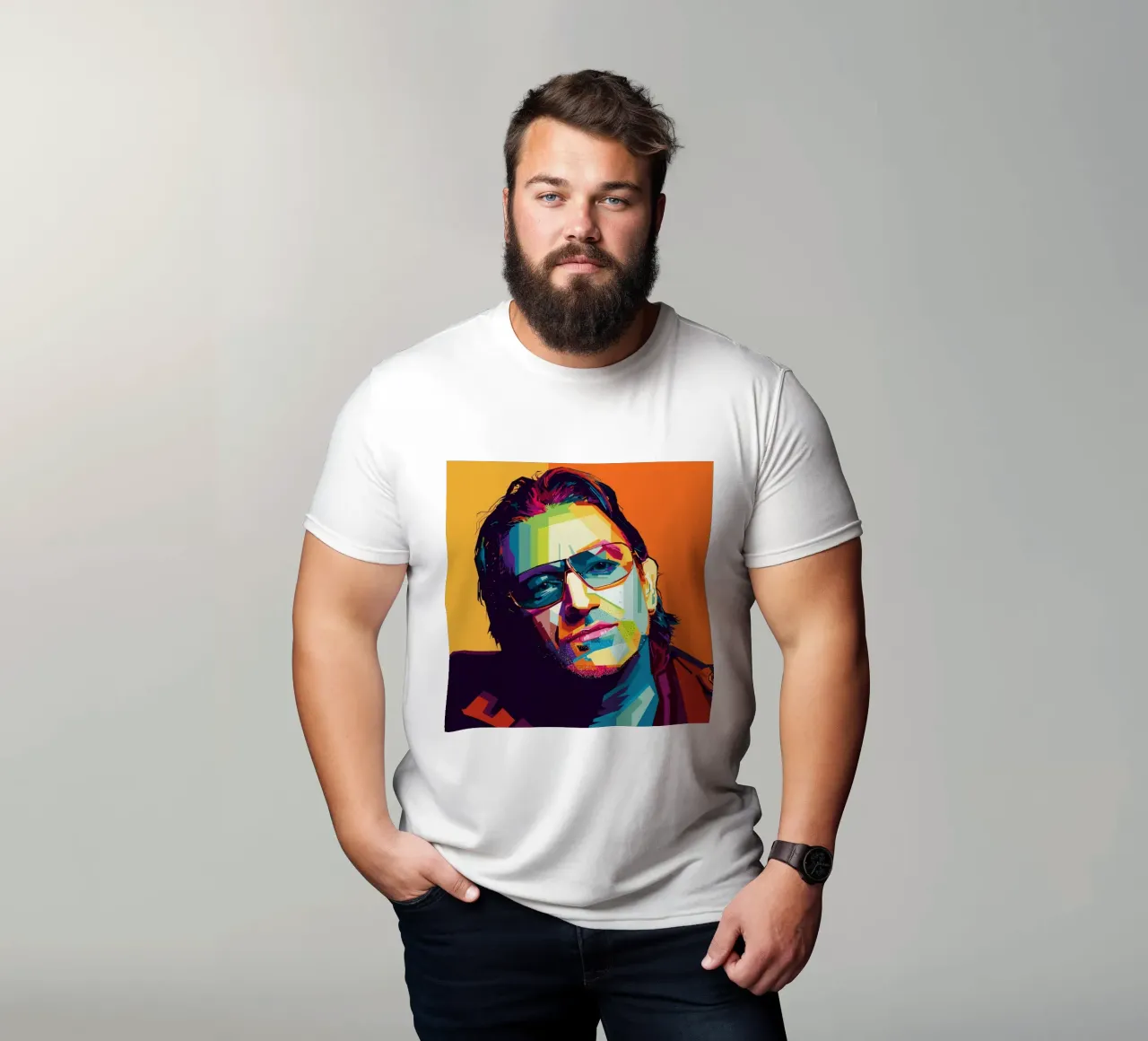 Paul David Hewson WPAP camiseta de KP Artwork