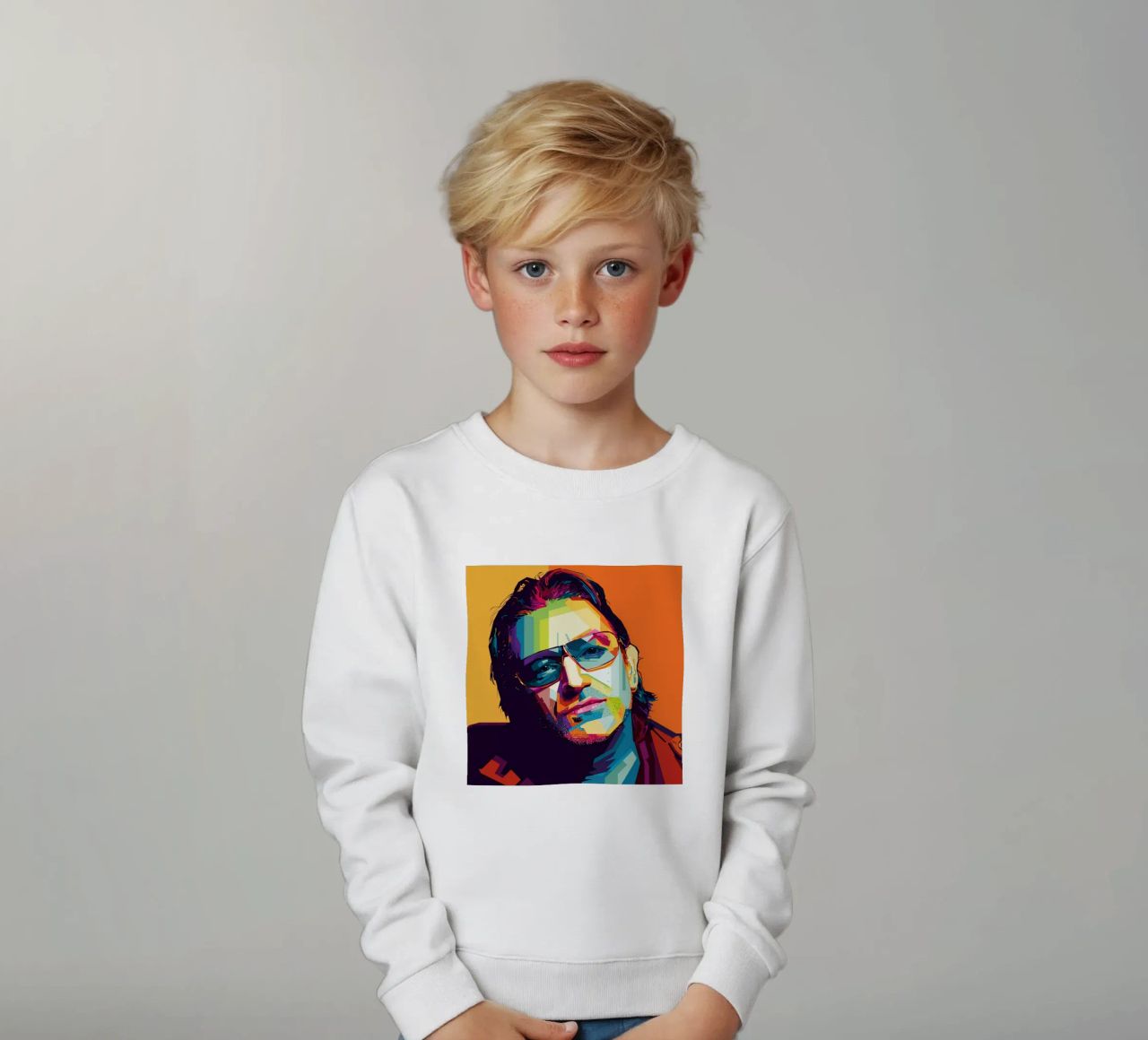 Paul David Hewson WPAP felpa bambino da KP Artwork