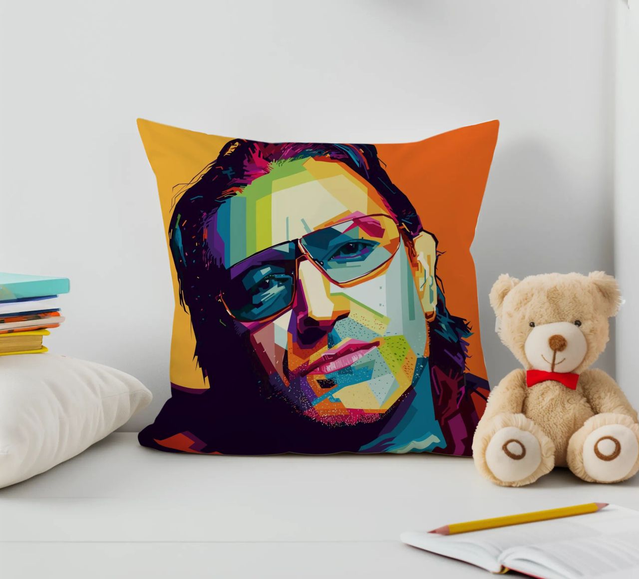 Paul David Hewson WPAP cuscino da KP Artwork