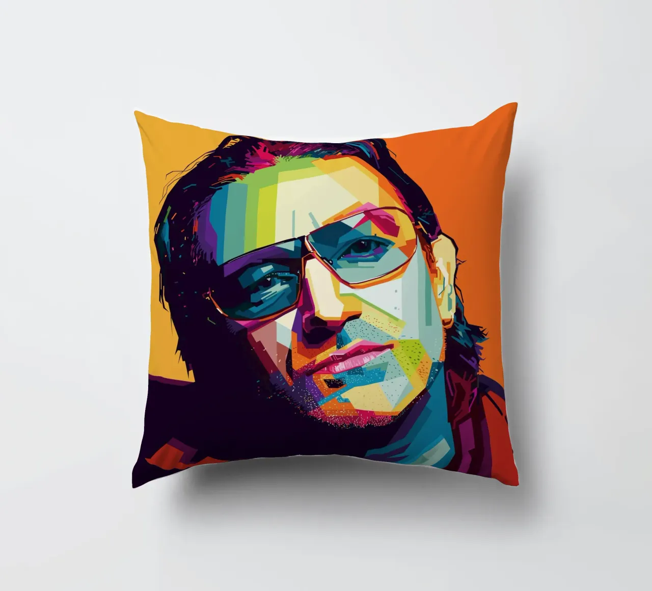 Paul David Hewson WPAP cojín de KP Artwork