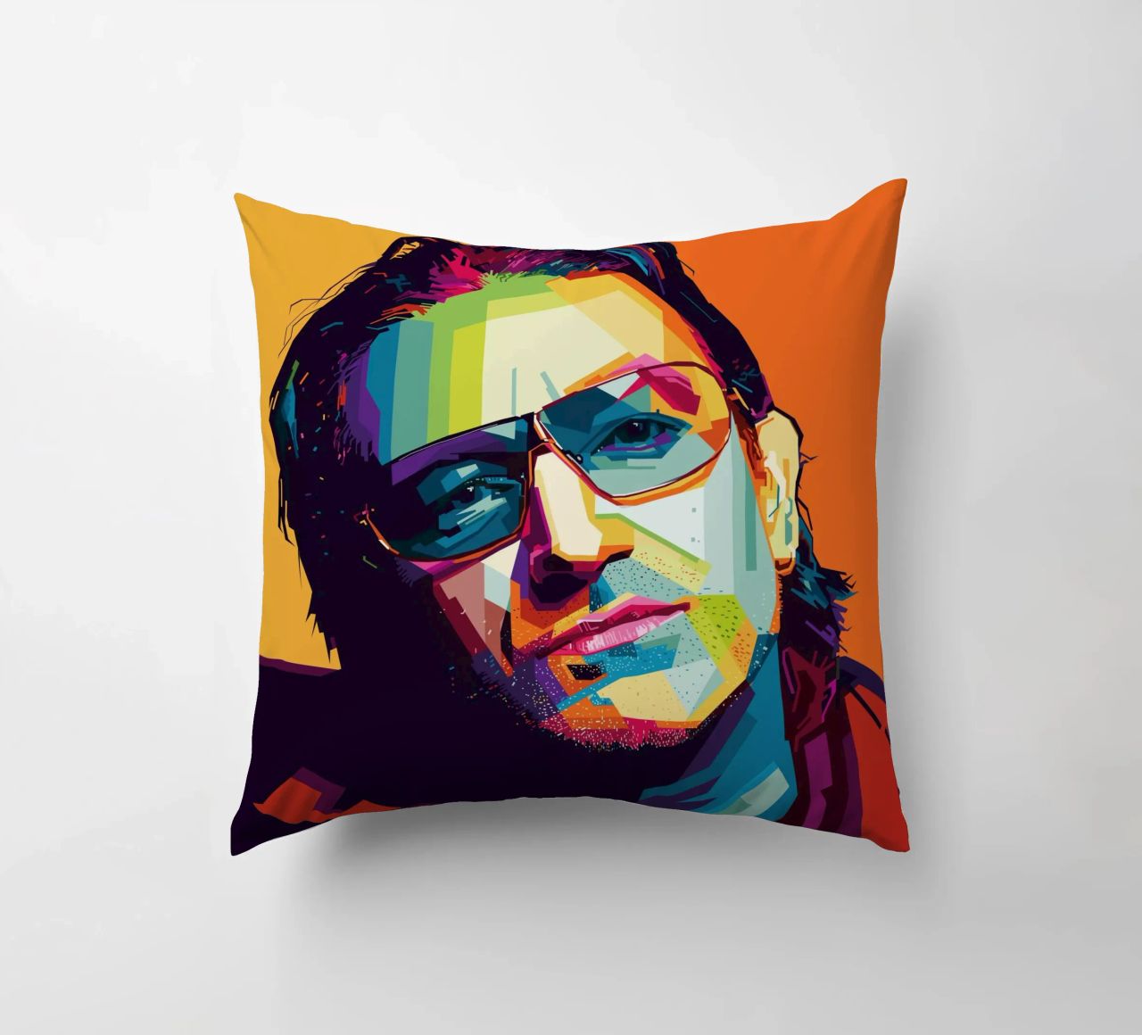 Paul David Hewson WPAP cuscino da KP Artwork