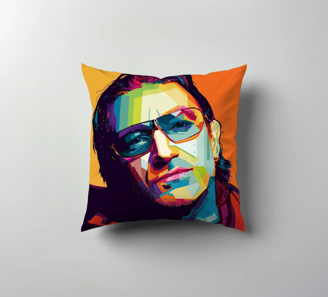 Paul David Hewson WPAP cuscino da KP Artwork