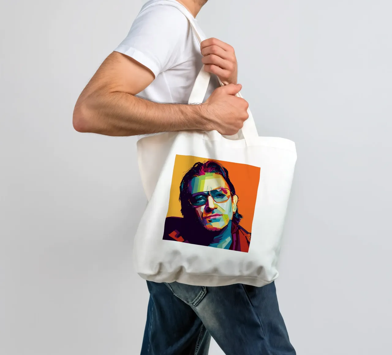 Paul David Hewson WPAP borsa in juta da KP Artwork